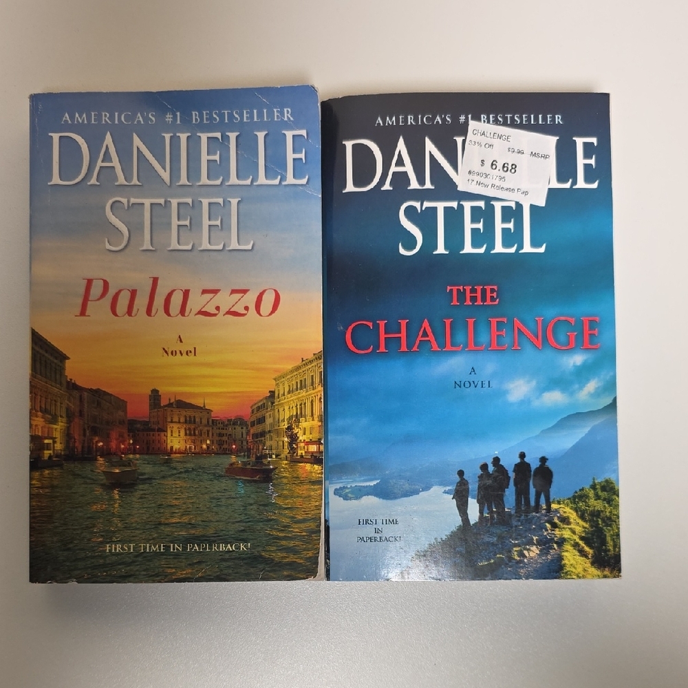 Danielle Steel Novel Set - Palazzo and The Challenge